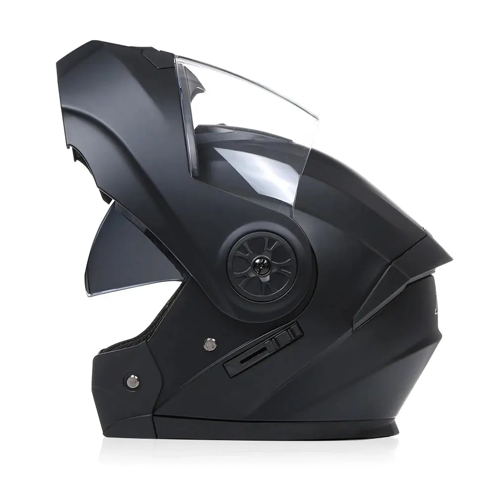 BLD Professional Racing Flip Up Modular Dual Lens Motorcycle Helmet