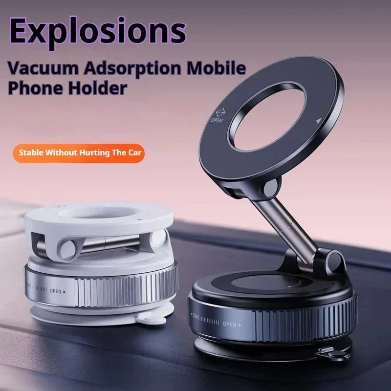 Universal 360° Rotation Magnetic Phone Mount – Car Dashboard & Lazy Kitchen Stand