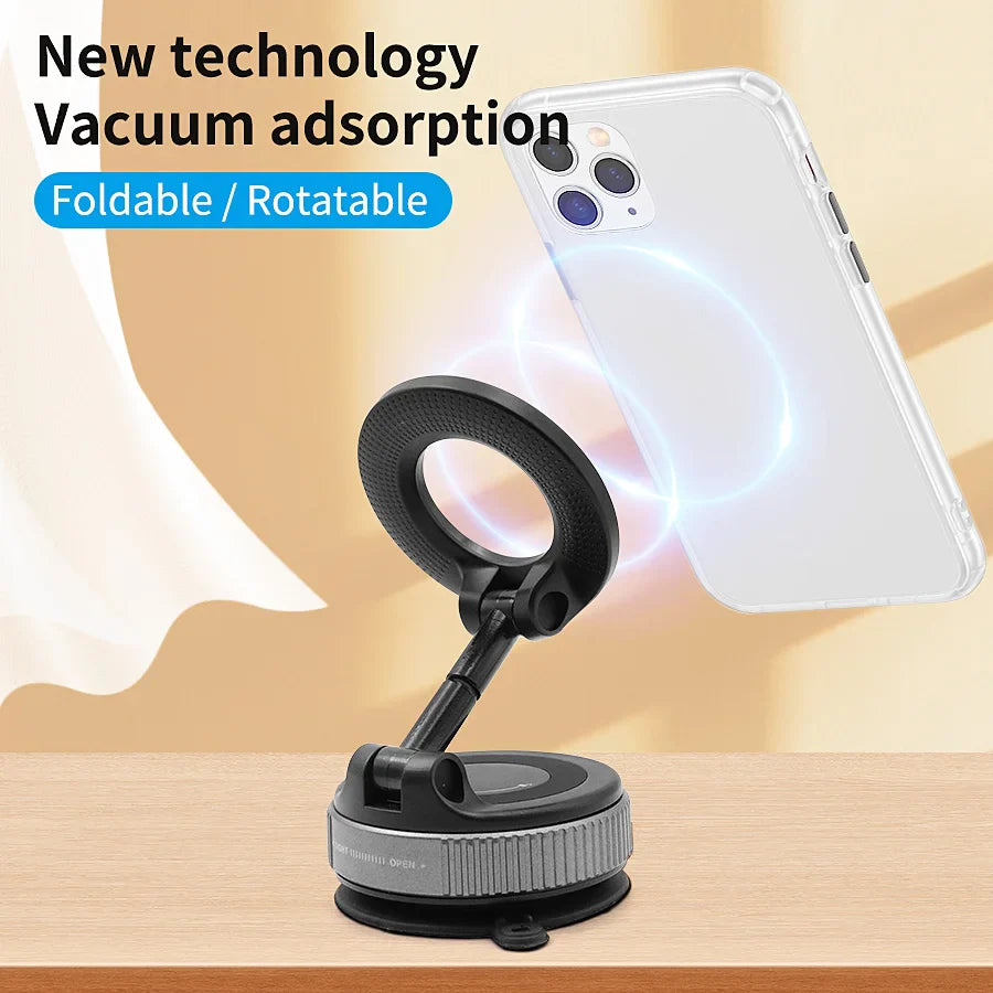 Universal 360° Rotation Magnetic Phone Mount – Car Dashboard & Lazy Kitchen Stand