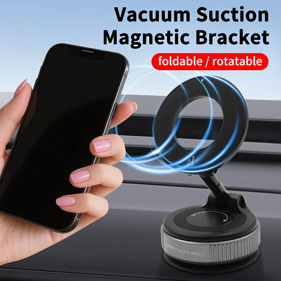Universal 360° Rotation Magnetic Phone Mount – Car Dashboard & Lazy Kitchen Stand