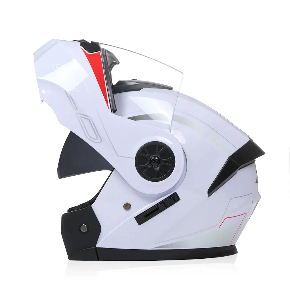 BLD Professional Racing Flip Up Modular Dual Lens Motorcycle Helmet