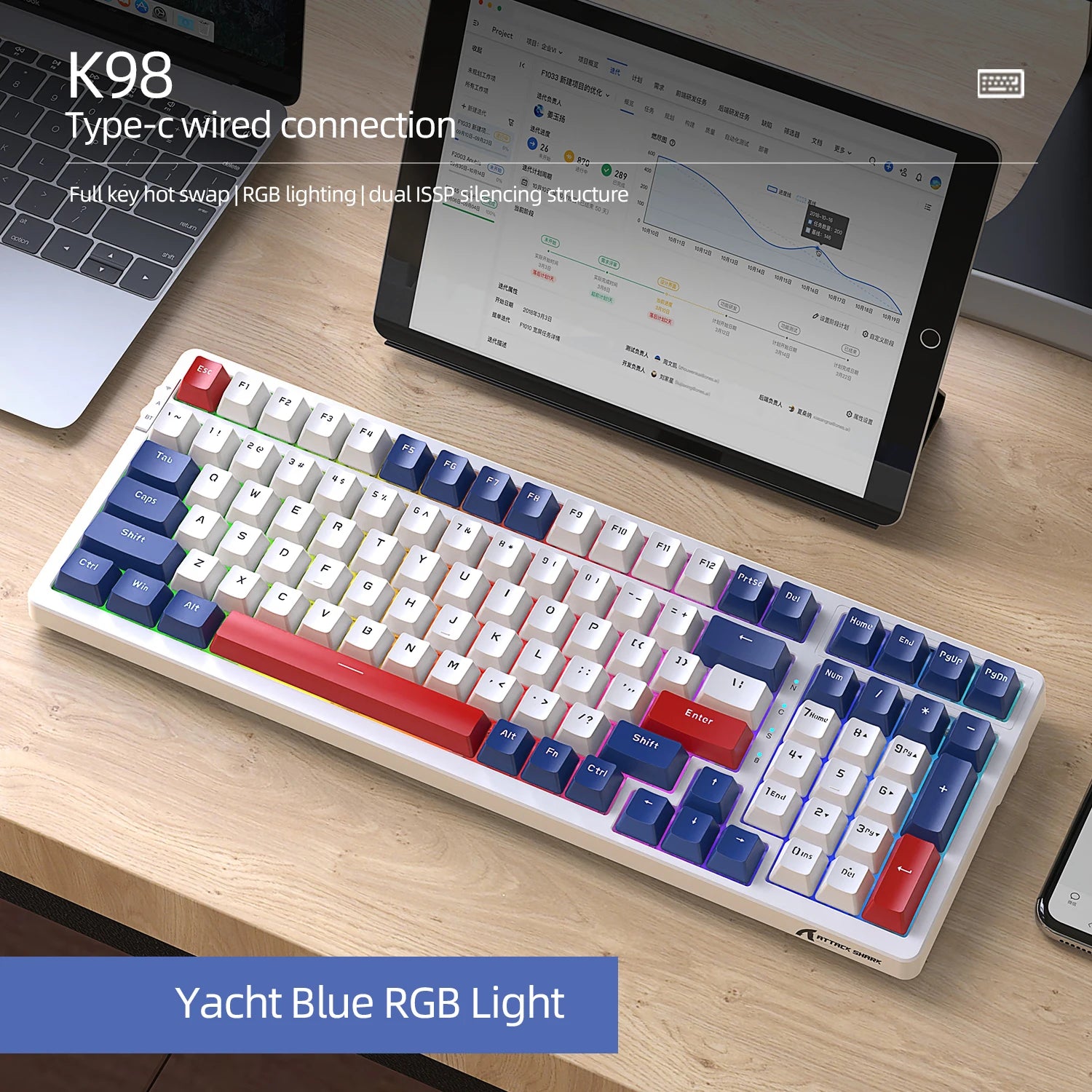 Keychron Q3 Max QMK/VIA 80% Wireless Custom Mechanical Keyboard (Banana Switch) - Carbon Black