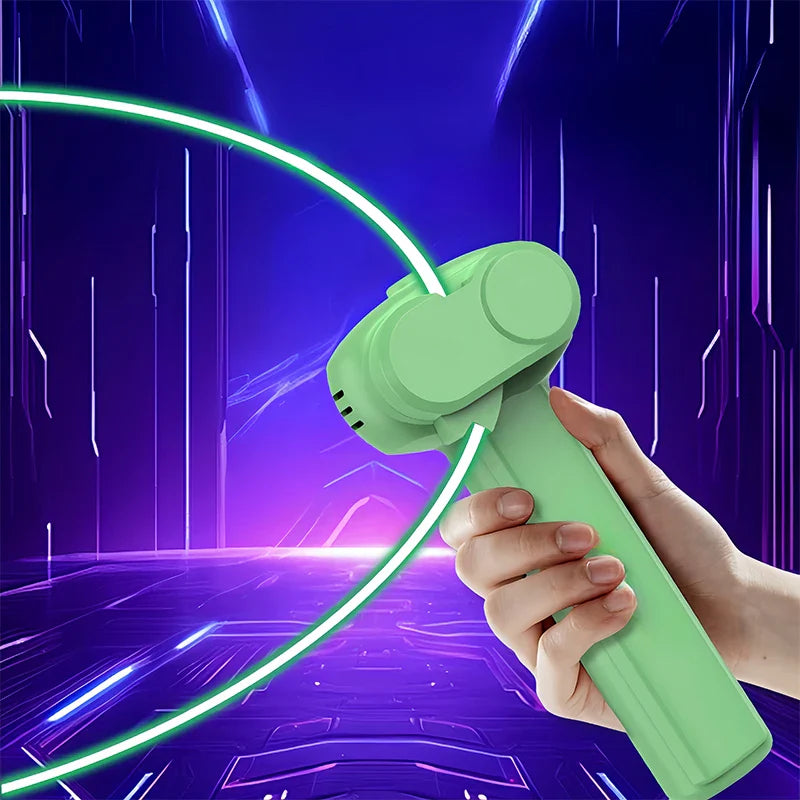 String Rope Glow in The Dark String Rope Launcher Luminous Portable Handheld String Stress Relief Toy For Kids Party Gift