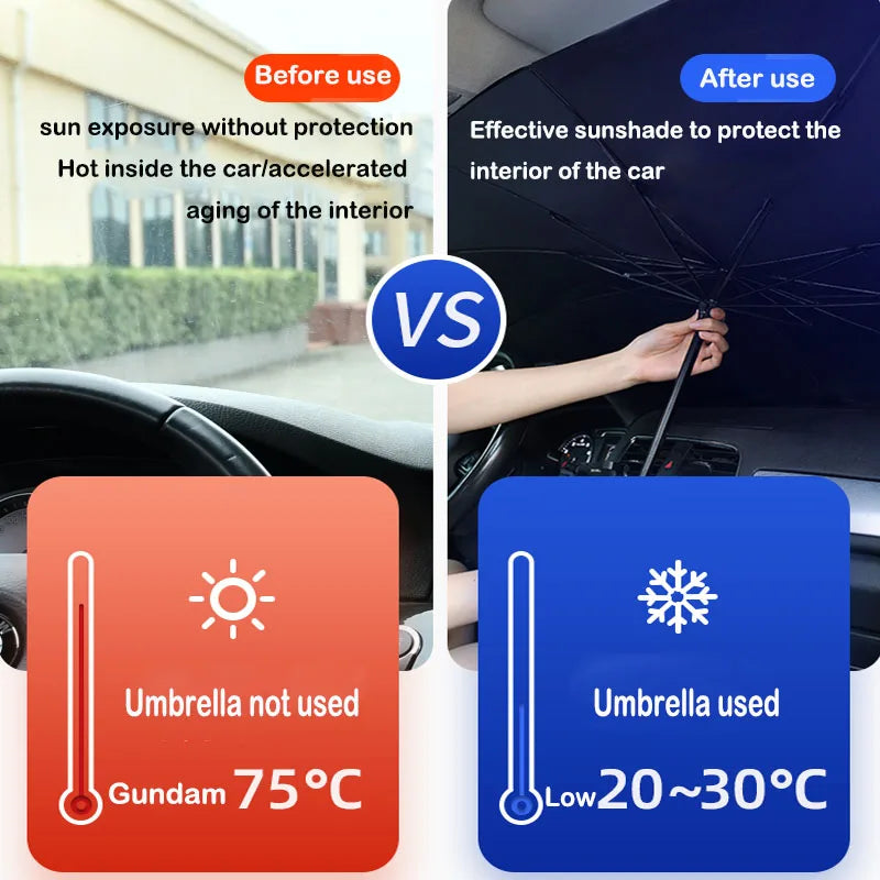 Car Sunshade Umbrella Windshield Folding Front Cool Master