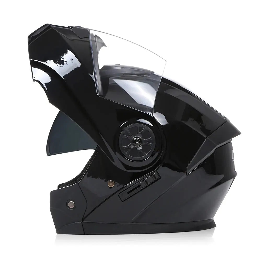 BLD Professional Racing Flip Up Modular Dual Lens Motorcycle Helmet