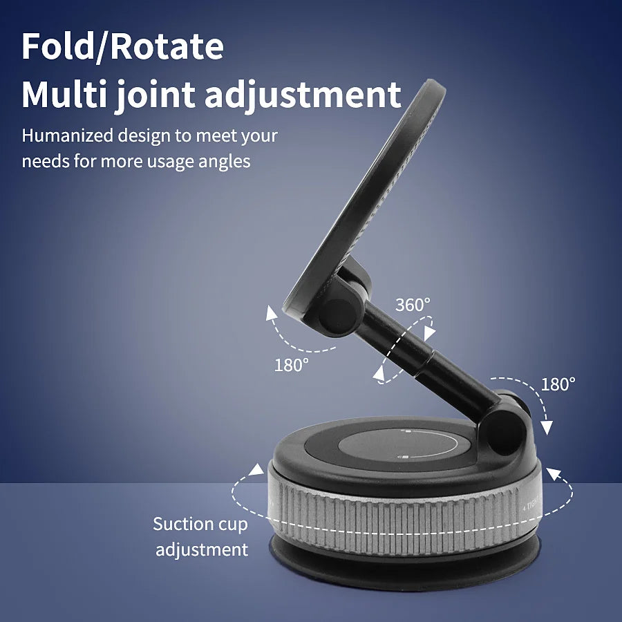 Universal 360° Rotation Magnetic Phone Mount – Car Dashboard & Lazy Kitchen Stand