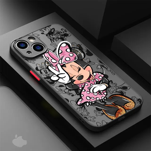 BMW Luxury Shockproof iPhone Case – Matte Transparent Back, TPU + PC, Anti-Scratch & Dustproof, Compatible with iPhone 7–16 Series