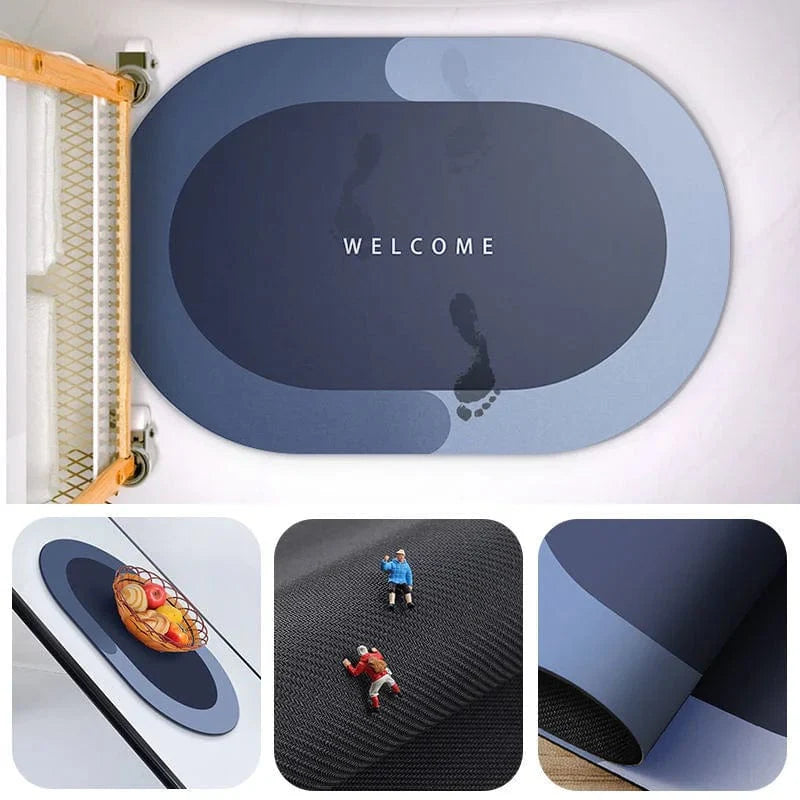 Premium Soft Bathroom Mat – Super Absorbent, Fast Drying & Anti-Slip Comfort Rug